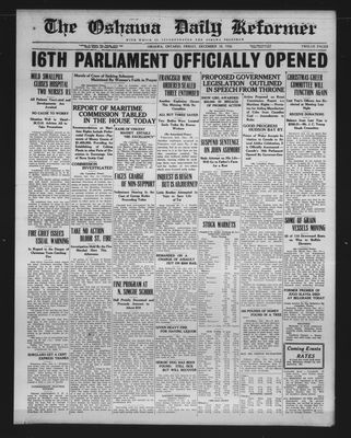 Oshawa Daily Reformer, 10 Dec 1926