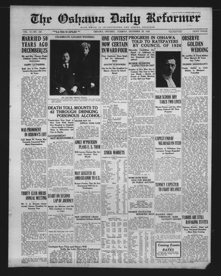 Oshawa Daily Reformer, 28 Dec 1926