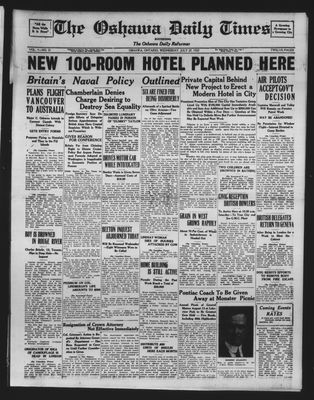 Oshawa Daily Times, 27 Jul 1927