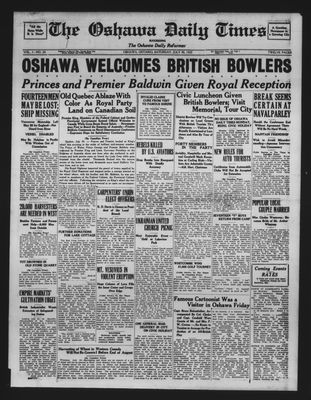 Oshawa Daily Times, 30 Jul 1927