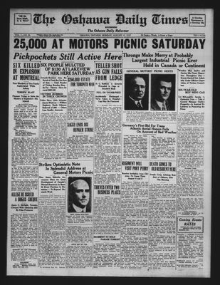 Oshawa Daily Times, 15 Aug 1927