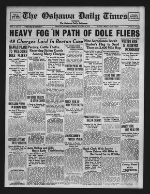 Oshawa Daily Times, 16 Aug 1927