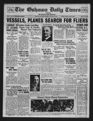 Oshawa Daily Times, 18 Aug 1927