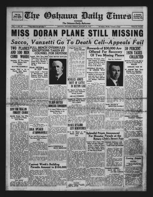 Oshawa Daily Times, 19 Aug 1927