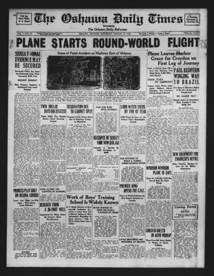 Oshawa Daily Times, 27 Aug 1927