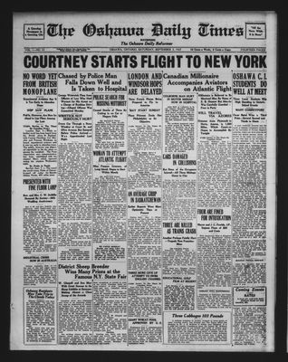 Oshawa Daily Times, 3 Sep 1927