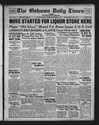 Oshawa Daily Times, 7 Sep 1927