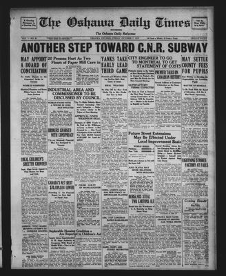 Oshawa Daily Times, 7 Oct 1927