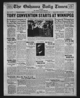 Oshawa Daily Times, 10 Oct 1927