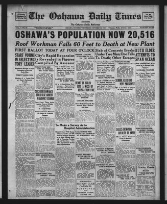 Oshawa Daily Times, 12 Oct 1927