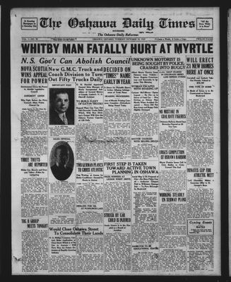 Oshawa Daily Times, 18 Oct 1927