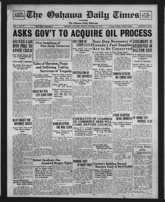 Oshawa Daily Times, 28 Oct 1927