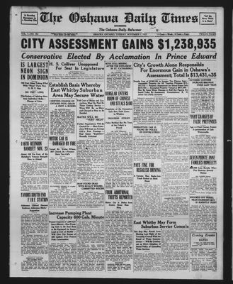 Oshawa Daily Times, 1 Nov 1927