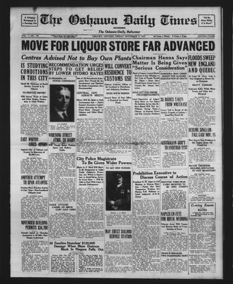 Oshawa Daily Times, 4 Nov 1927