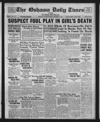 Oshawa Daily Times, 15 Nov 1927