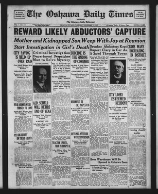 Oshawa Daily Times, 17 Nov 1927