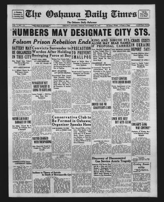 Oshawa Daily Times, 25 Nov 1927