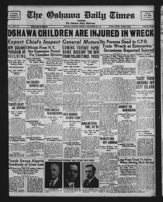 Oshawa Daily Times, 28 Nov 1927