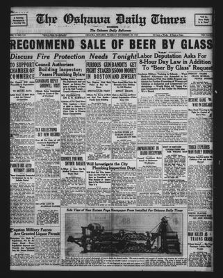 Oshawa Daily Times, 29 Nov 1927