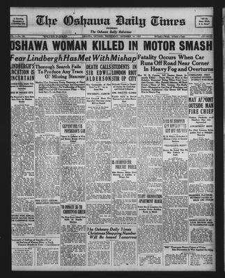 Oshawa Daily Times, 14 Dec 1927