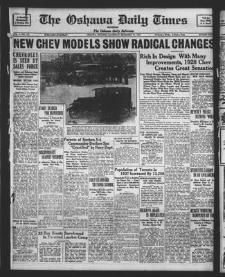 Oshawa Daily Times, 31 Dec 1927