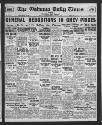 Oshawa Daily Times, 5 Jan 1928