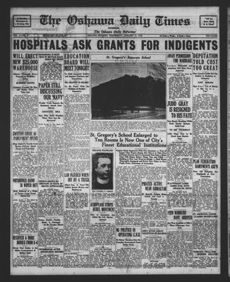 Oshawa Daily Times, 11 Jan 1928