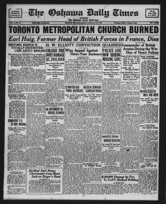 Oshawa Daily Times, 30 Jan 1928