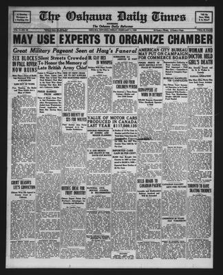 Oshawa Daily Times, 3 Feb 1928