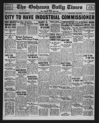 Oshawa Daily Times, 7 Feb 1928