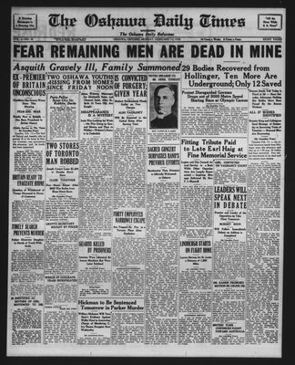 Oshawa Daily Times, 13 Feb 1928