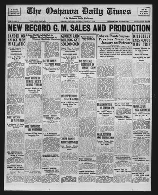 Oshawa Daily Times, 3 Mar 1928