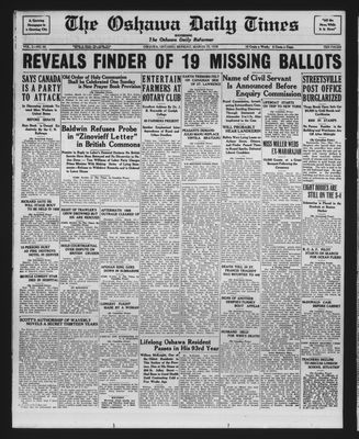 Oshawa Daily Times, 19 Mar 1928