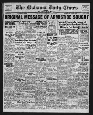 Oshawa Daily Times, 19 Apr 1928