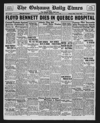 Oshawa Daily Times, 25 Apr 1928