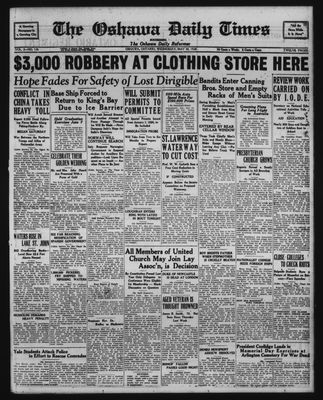 Oshawa Daily Times, 30 May 1928