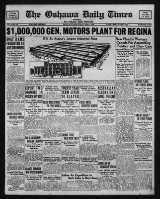 Oshawa Daily Times, 1 Jun 1928