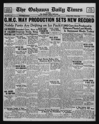 Oshawa Daily Times, 13 Jun 1928