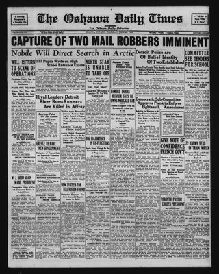 Oshawa Daily Times, 28 Jun 1928