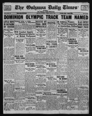 Oshawa Daily Times, 3 Jul 1928