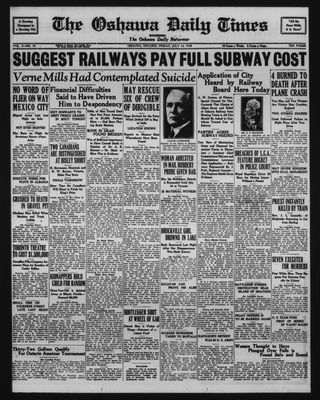 Oshawa Daily Times, 13 Jul 1928