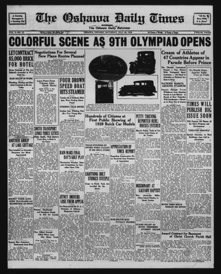 Oshawa Daily Times, 28 Jul 1928