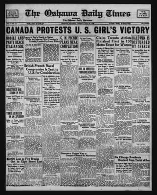 Oshawa Daily Times, 31 Jul 1928