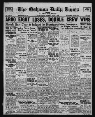 Oshawa Daily Times, 8 Aug 1928