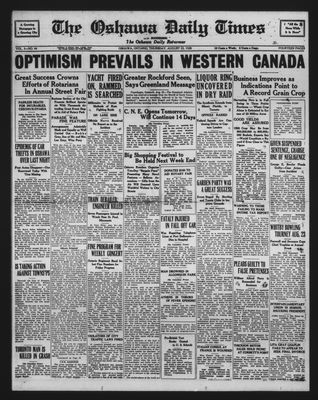 Oshawa Daily Times, 23 Aug 1928