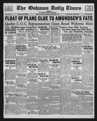 Oshawa Daily Times, 1 Sep 1928