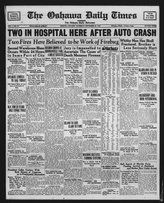 Oshawa Daily Times, 20 Sep 1928