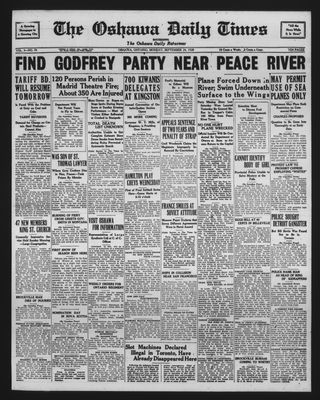 Oshawa Daily Times, 24 Sep 1928