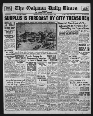 Oshawa Daily Times, 27 Oct 1928