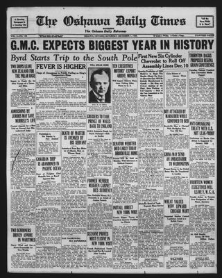 Oshawa Daily Times, 1 Dec 1928